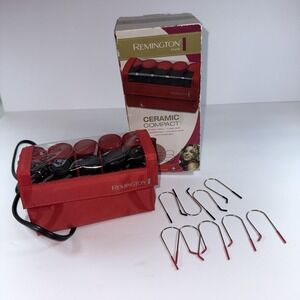Travel Remington Compact Ceramic Hot Rollers 10 Rollers‎ Instant Heat Tested